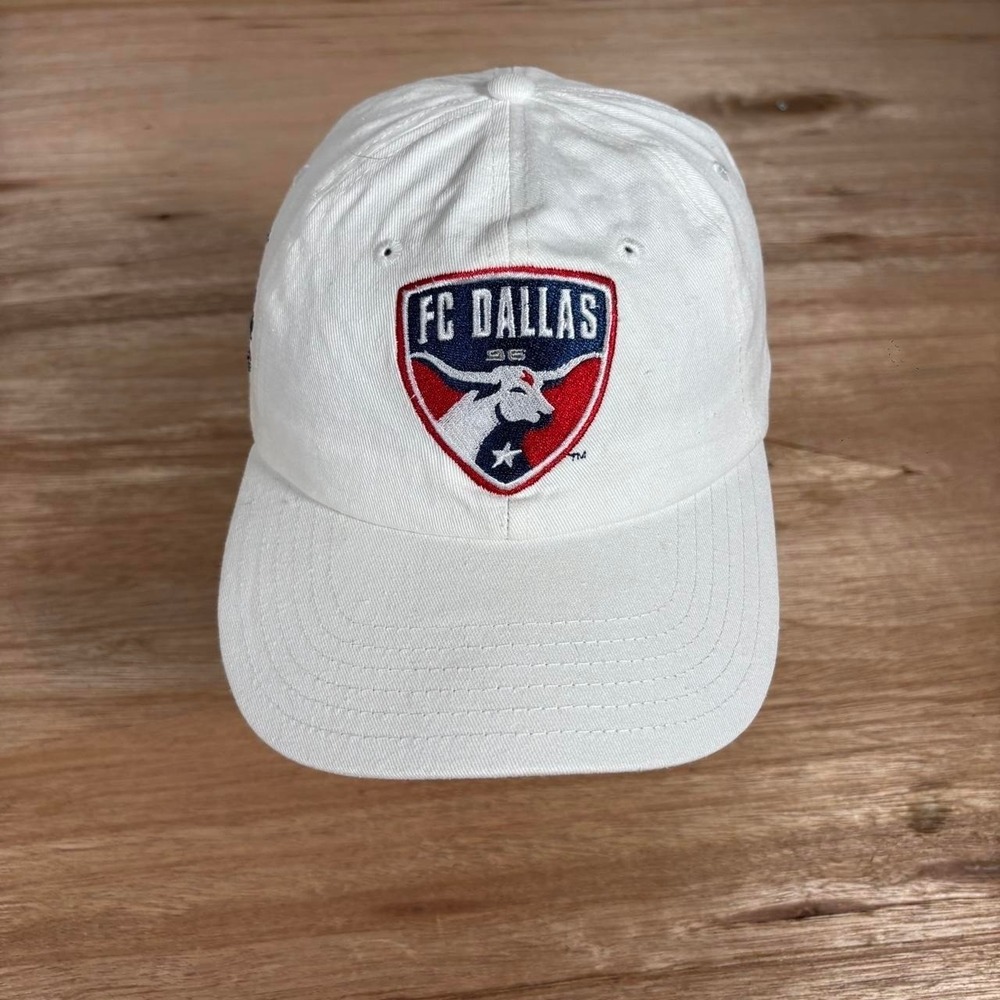 FC Dallas MLS Hat White WinStar World Casino Soccer Baseball Cap Adjustable